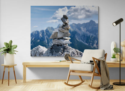 Printed canvas · High quality · Pebbles on the mountain · Wall art