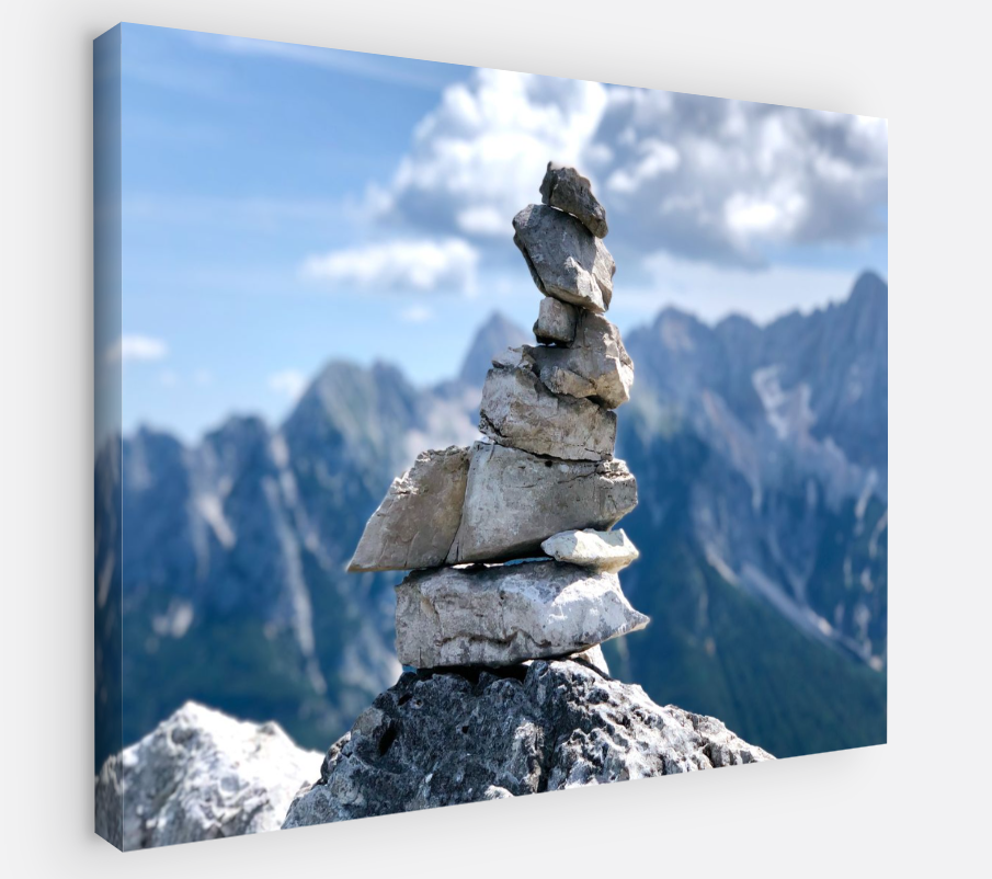 Printed canvas · High quality · Pebbles on the mountain · Wall art