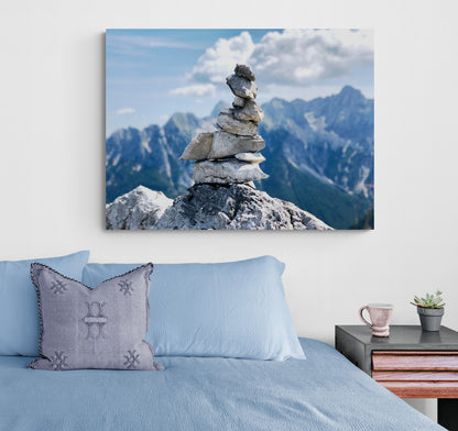 Printed canvas · High quality · Pebbles on the mountain · Wall art