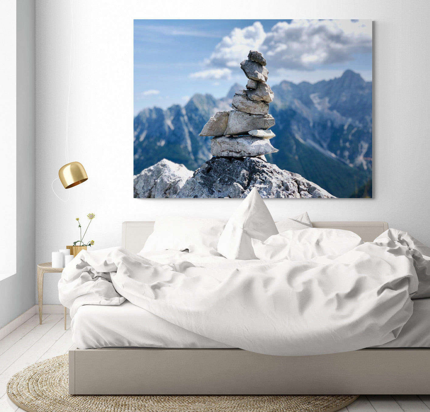 Printed canvas · High quality · Pebbles on the mountain · Wall art