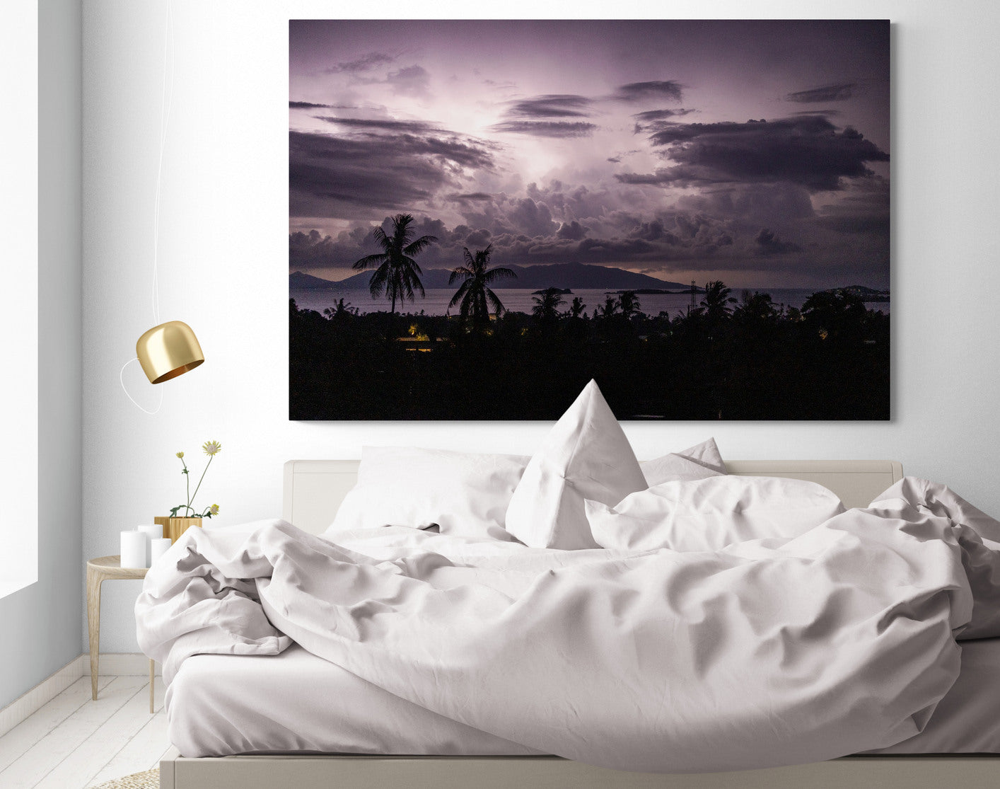 Printed canvas · High quality · Thunderstorm in Thailand · Wall art