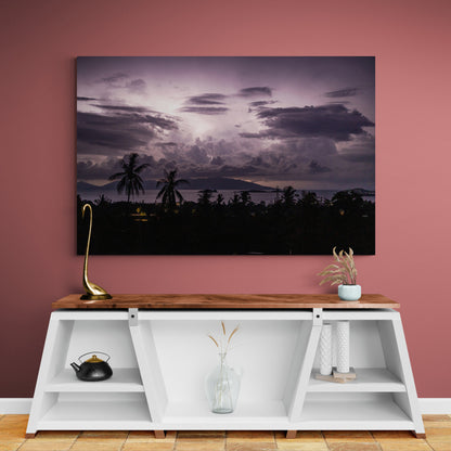 Printed canvas · High quality · Thunderstorm in Thailand · Wall art