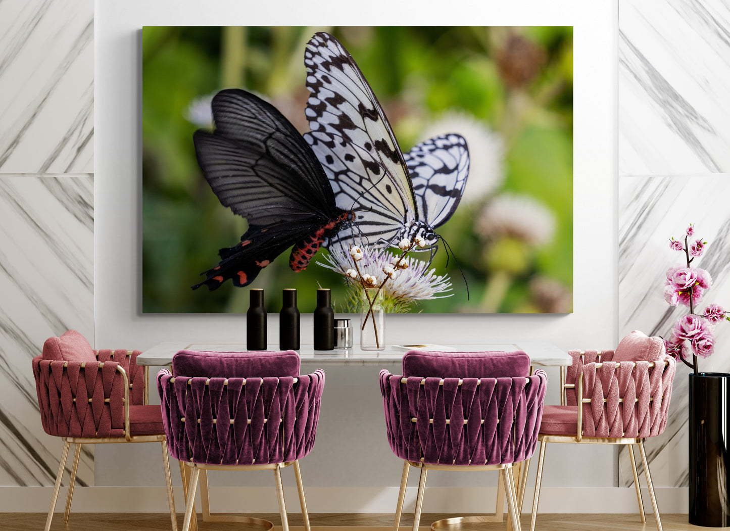 Printed canvas · High quality · Butterflies · Wall art