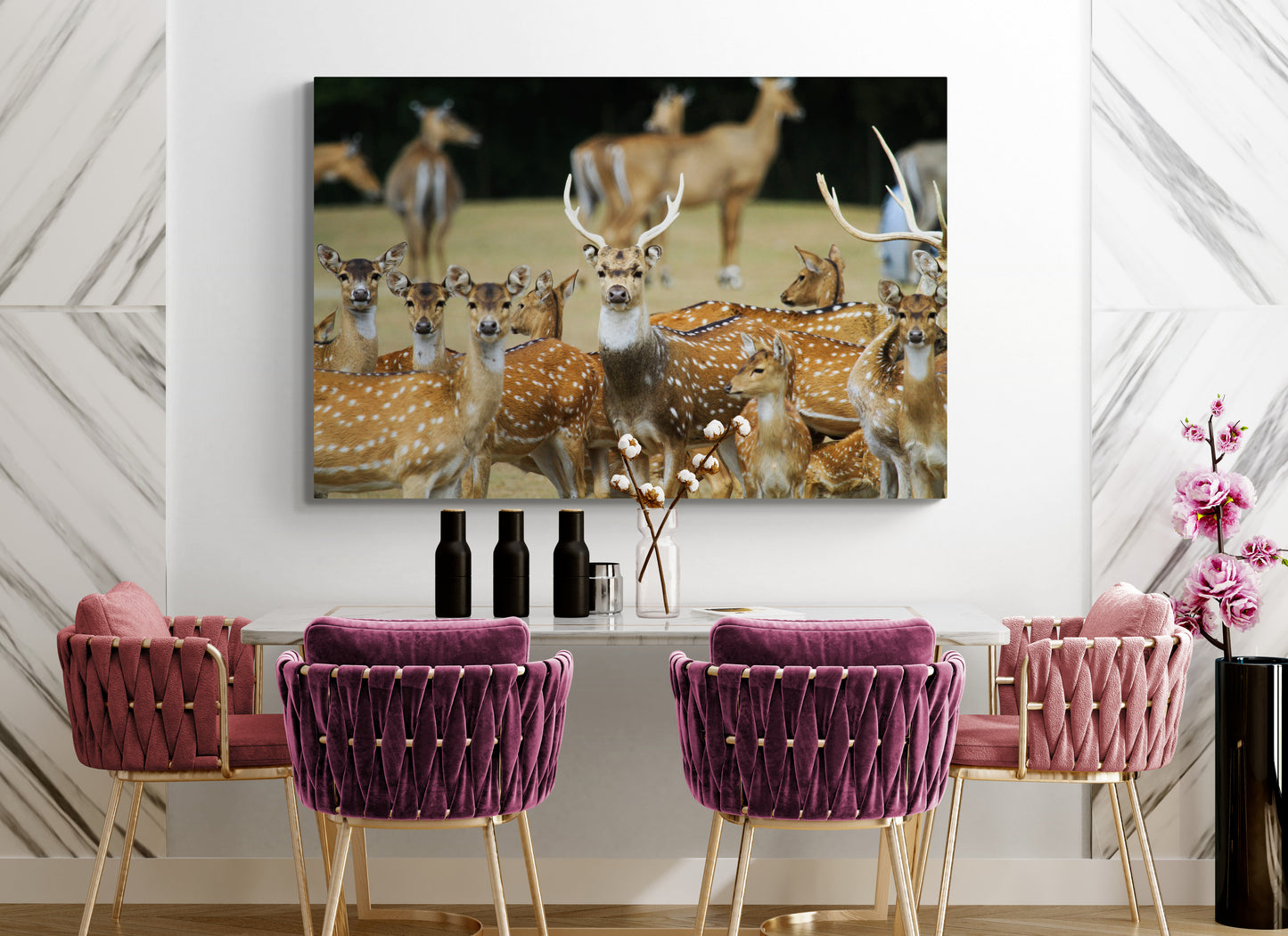 Printed canvas · High quality · Wild deer · Wall art