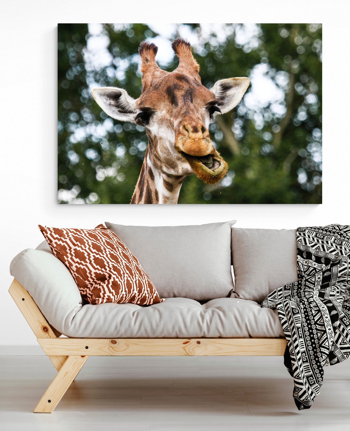 Printed canvas · High quality · Giraffe · Wall art