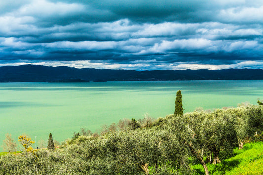 Printed canvas High quality Lake Italy Wall art