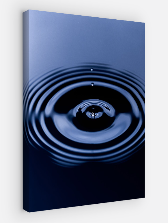 Vertical printed canvas · High quality · Water drop · Wall art