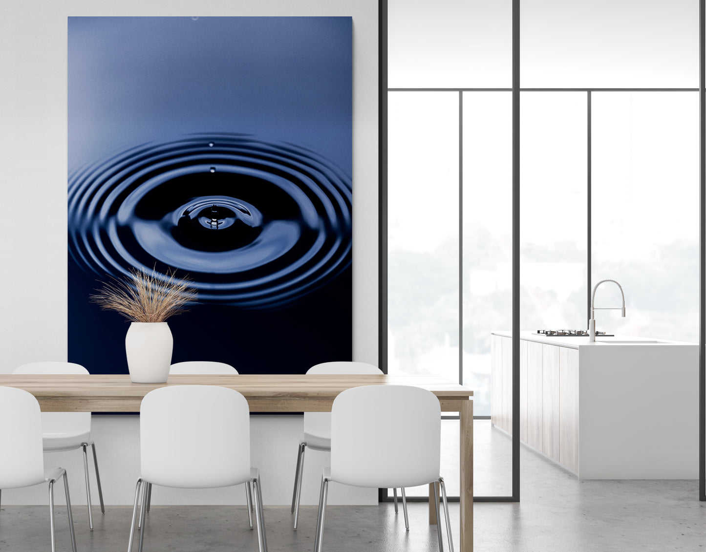 Vertical printed canvas · High quality · Water drop · Wall art