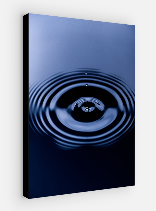 Vertical printed canvas · High quality · Water drop · Wall art