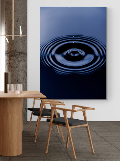 Vertical printed canvas · High quality · Water drop · Wall art