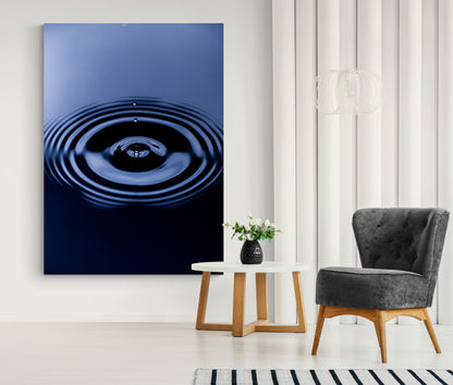 Vertical printed canvas · High quality · Water drop · Wall art