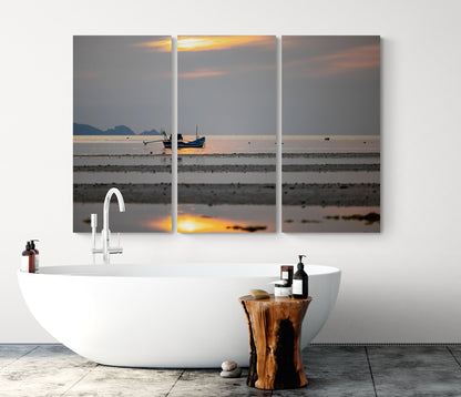 Printed canvas · High quality · Thai fishing boat · Wall art