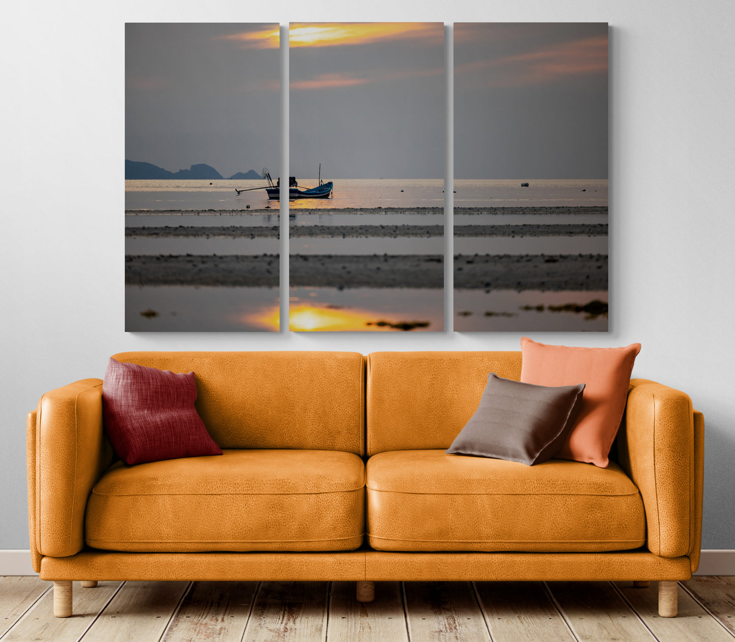 Printed canvas · High quality · Thai fishing boat · Wall art