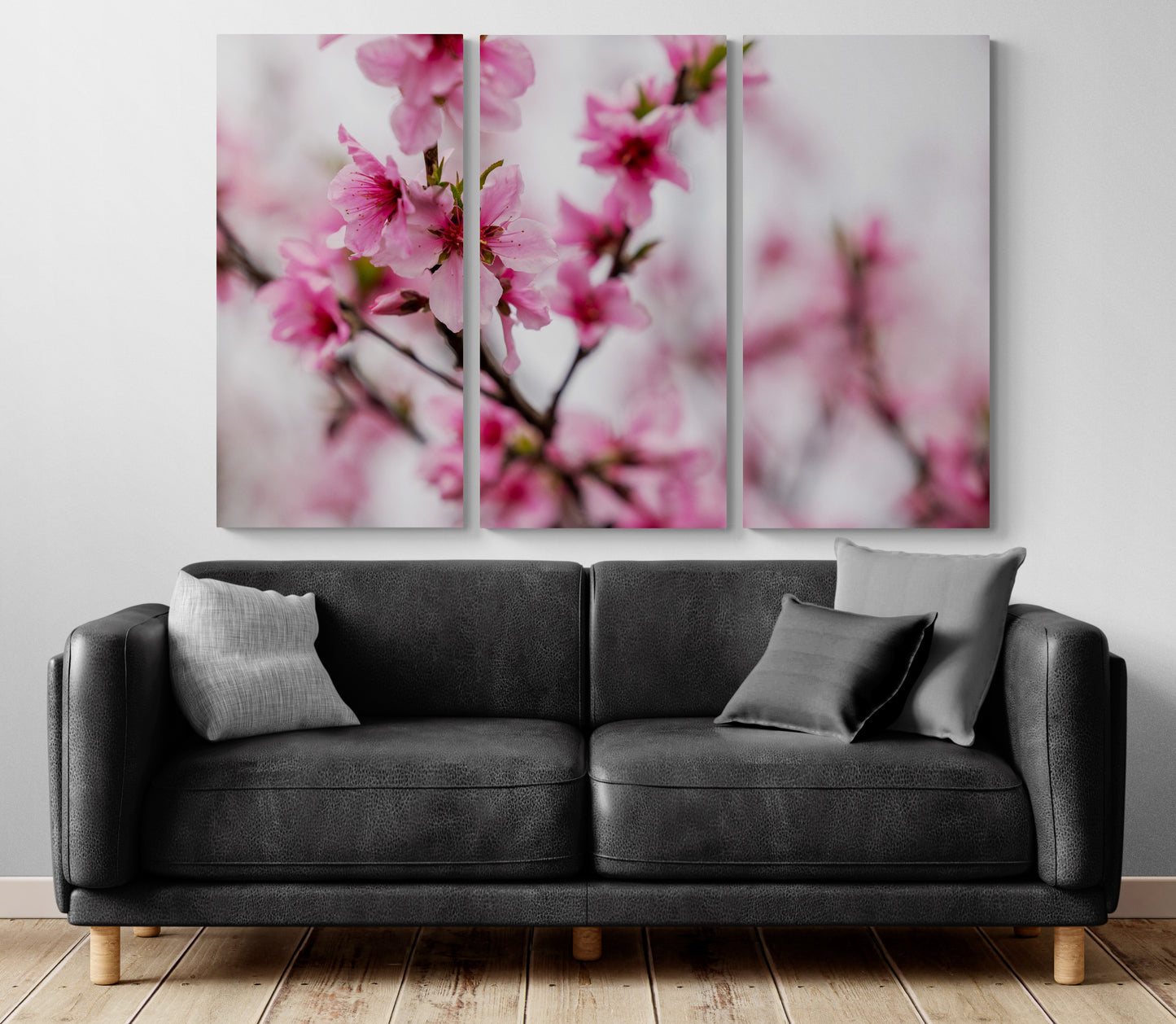 Printed canvas · High quality · Japanese flowers · Wall art