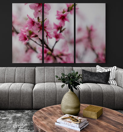 Printed canvas · High quality · Japanese flowers · Wall art