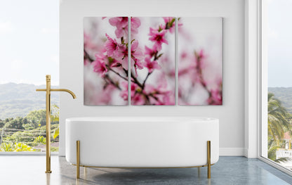 Printed canvas · High quality · Japanese flowers · Wall art