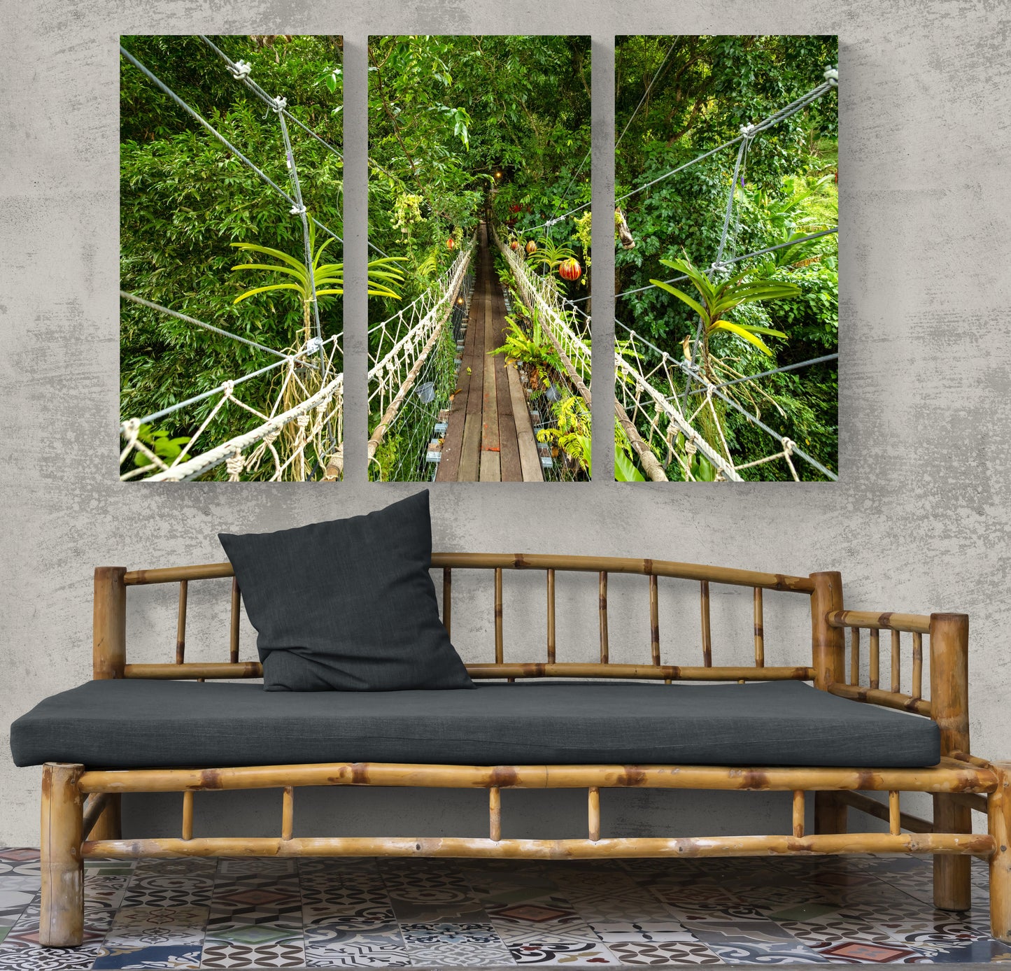 Printed canvas · High quality · Asian jungle · Wall art