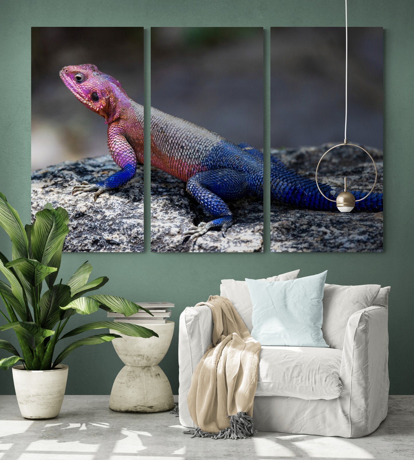 Printed canvas · High quality · Lizard · Wall art