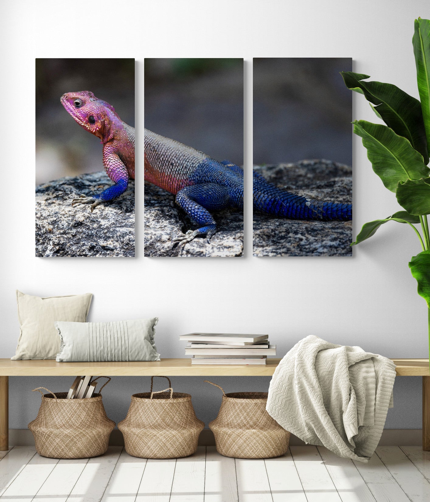 Printed canvas · High quality · Lizard · Wall art