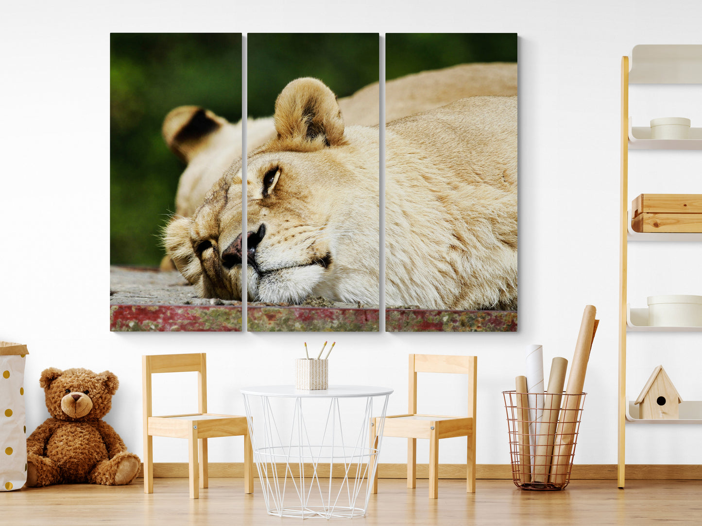 Printed canvas · High quality · Lioness · Wall art