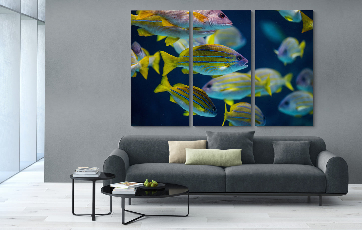 Printed canvas · High quality · Fish · Wall art