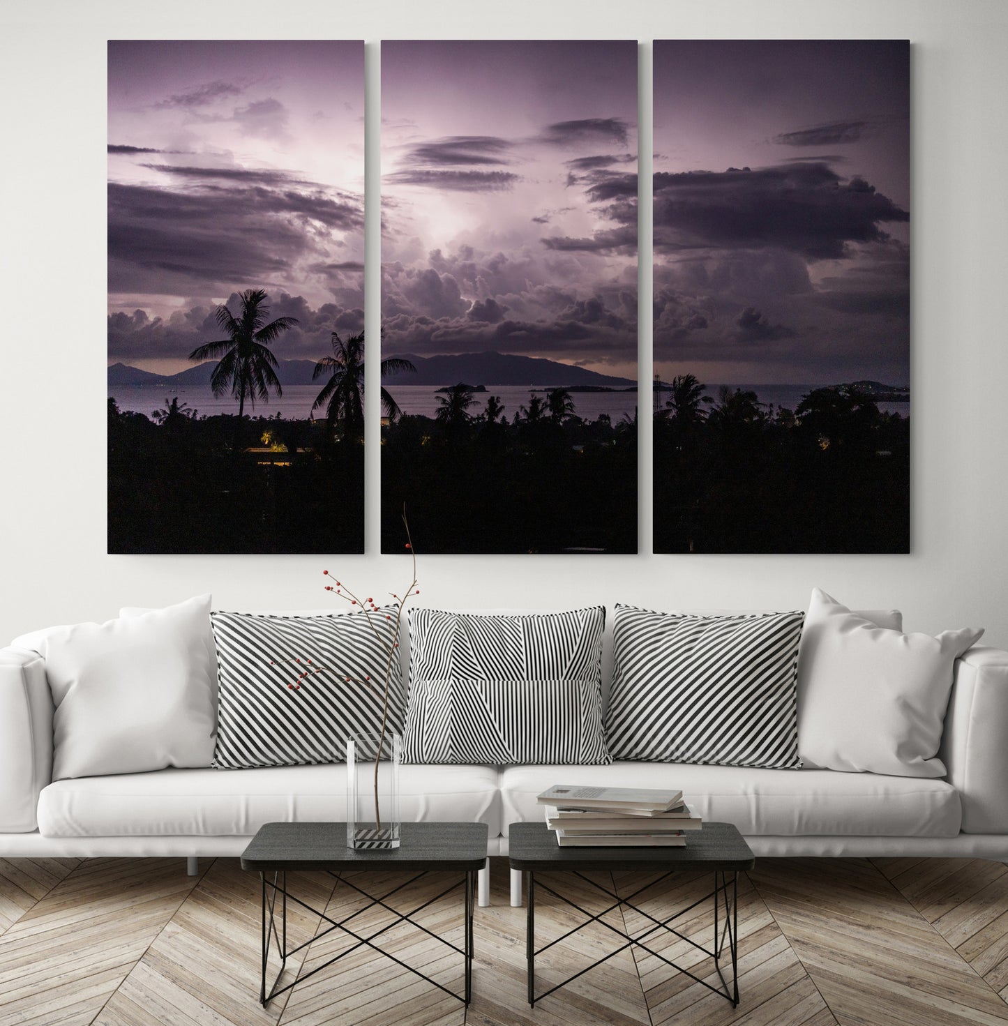 Printed canvas · High quality · Thunderstorm in Thailand · Wall art