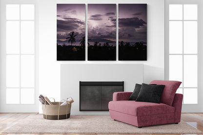 Printed canvas · High quality · Thunderstorm in Thailand · Wall art