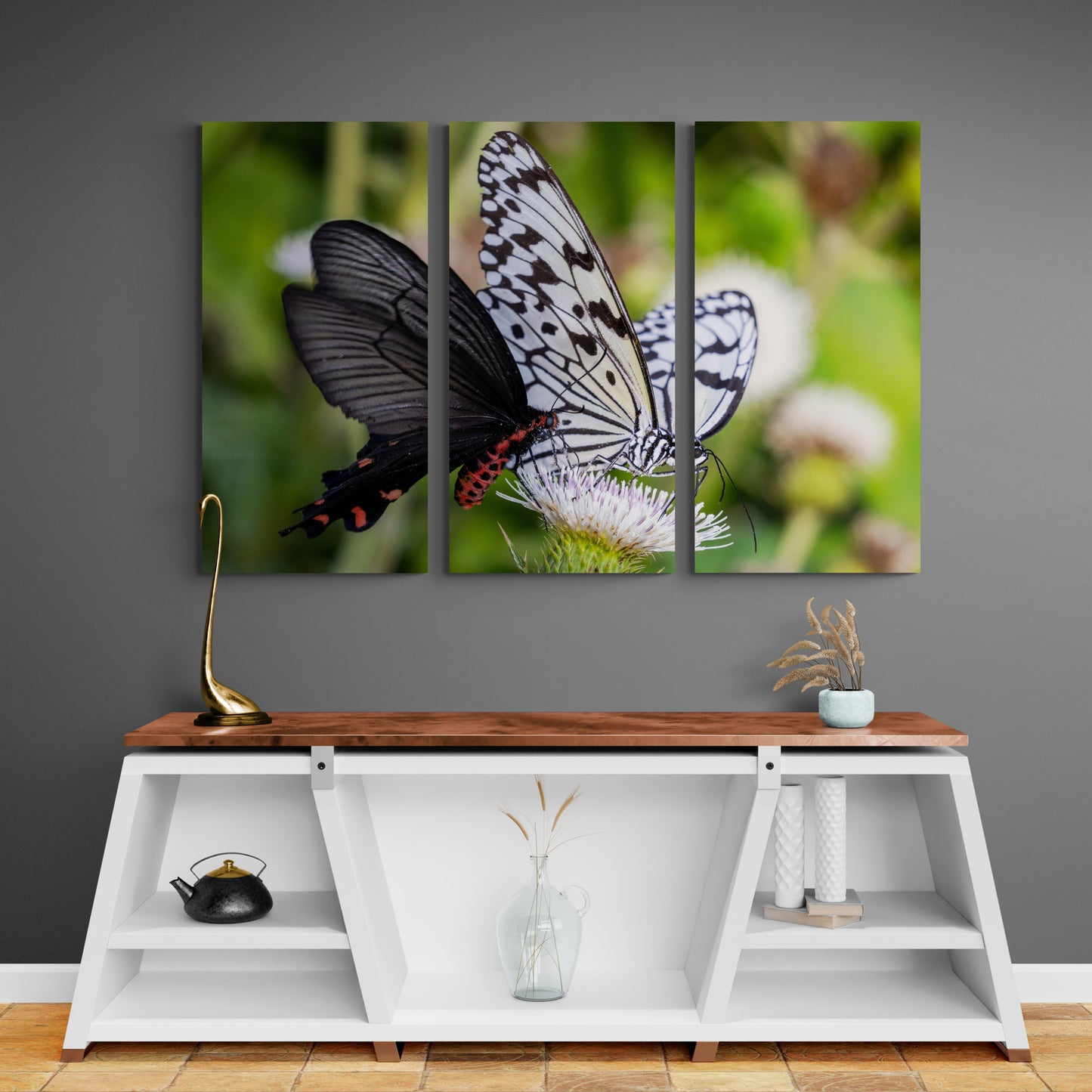 Printed canvas · High quality · Butterflies · Wall art