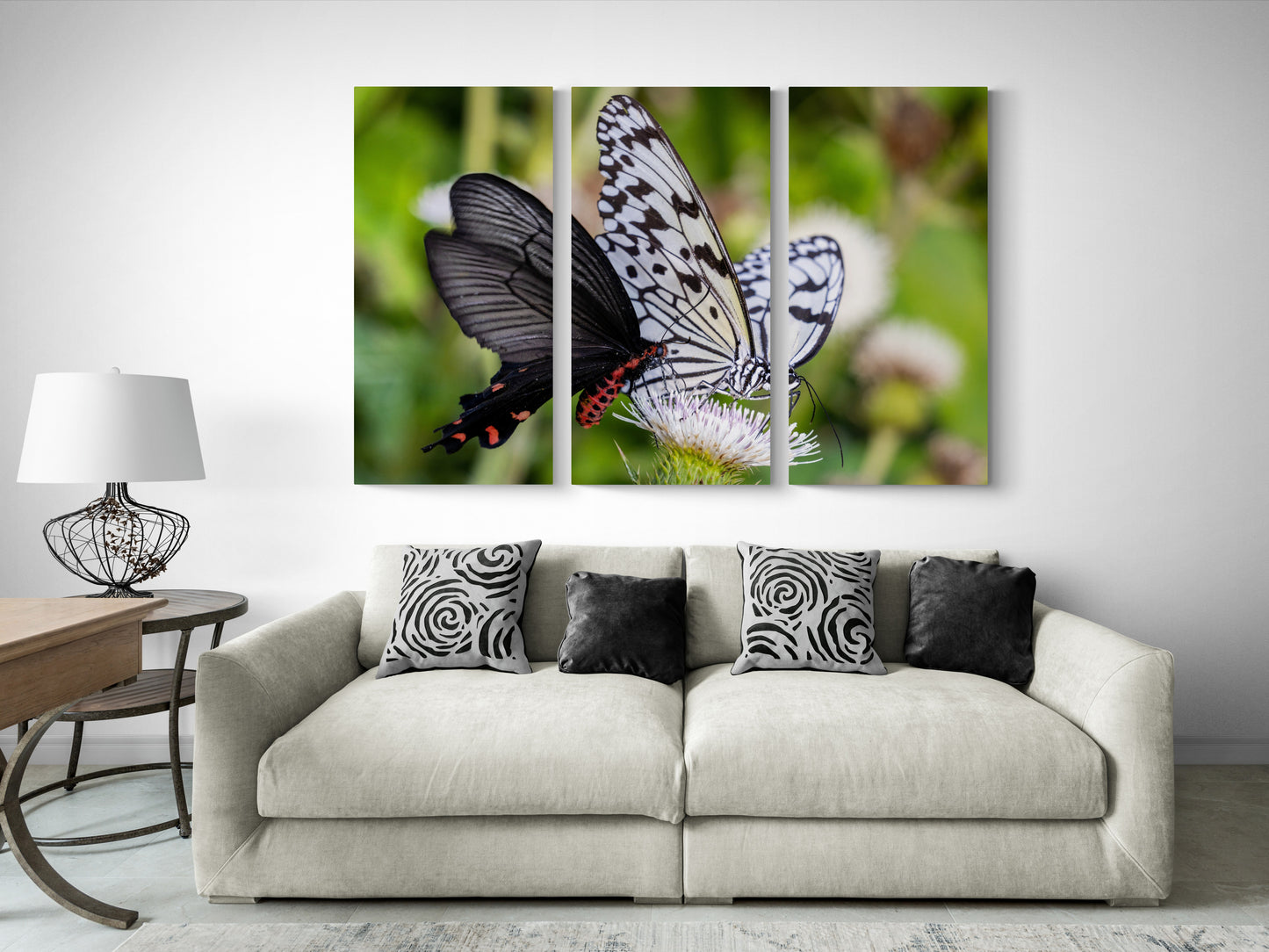 Printed canvas · High quality · Butterflies · Wall art