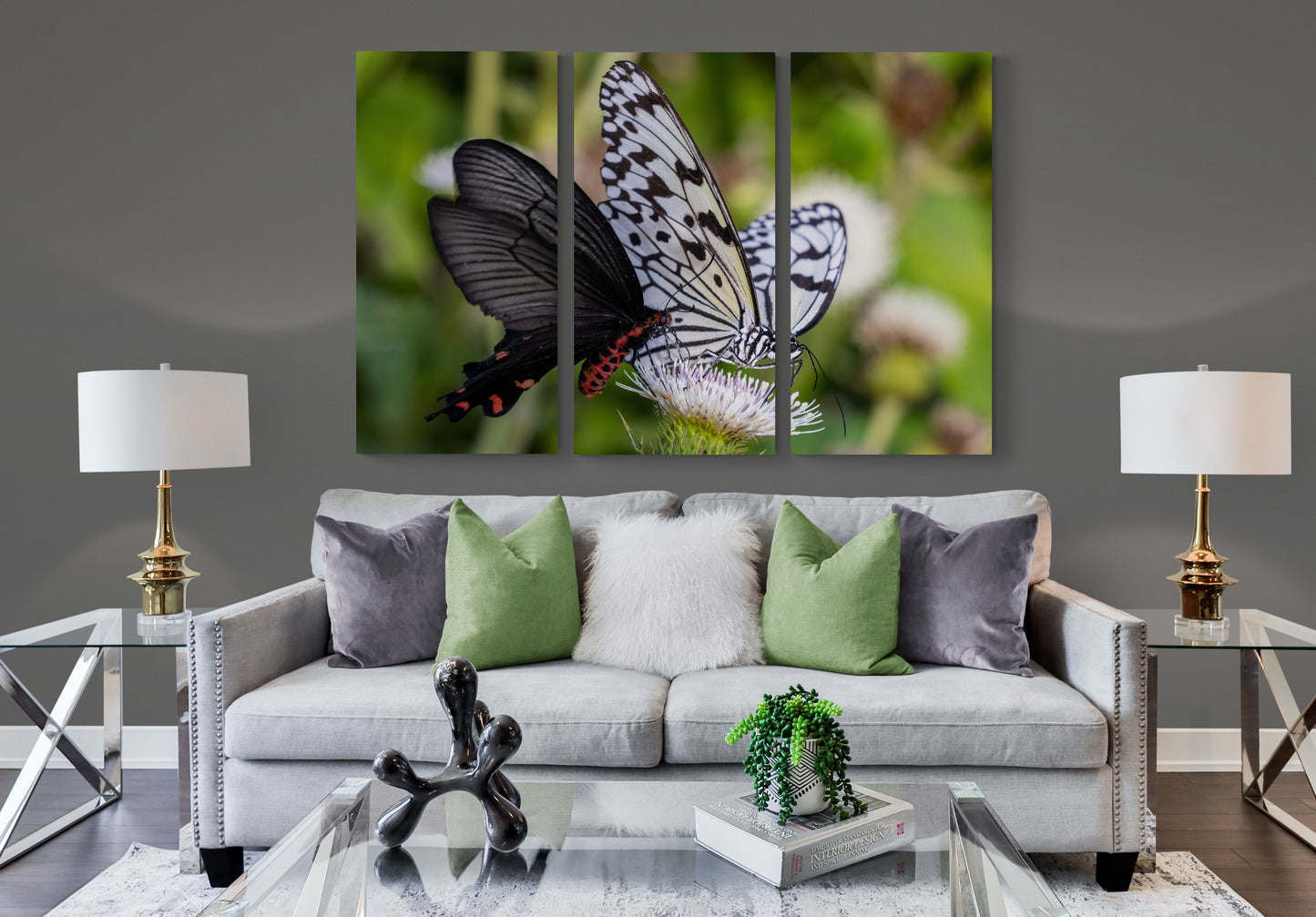 Printed canvas · High quality · Butterflies · Wall art