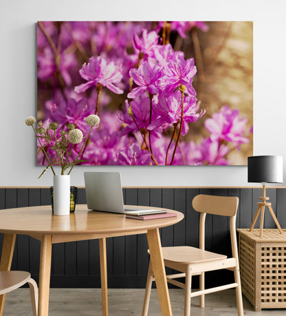 Printed canvas · High quality · Pink flowers · Wall art