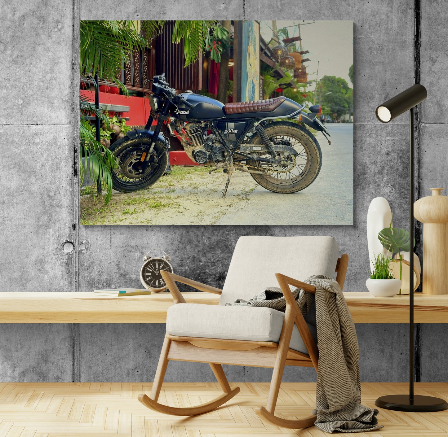 Printed canvas · High quality · Moto Triomphe · Thailand · Wall art