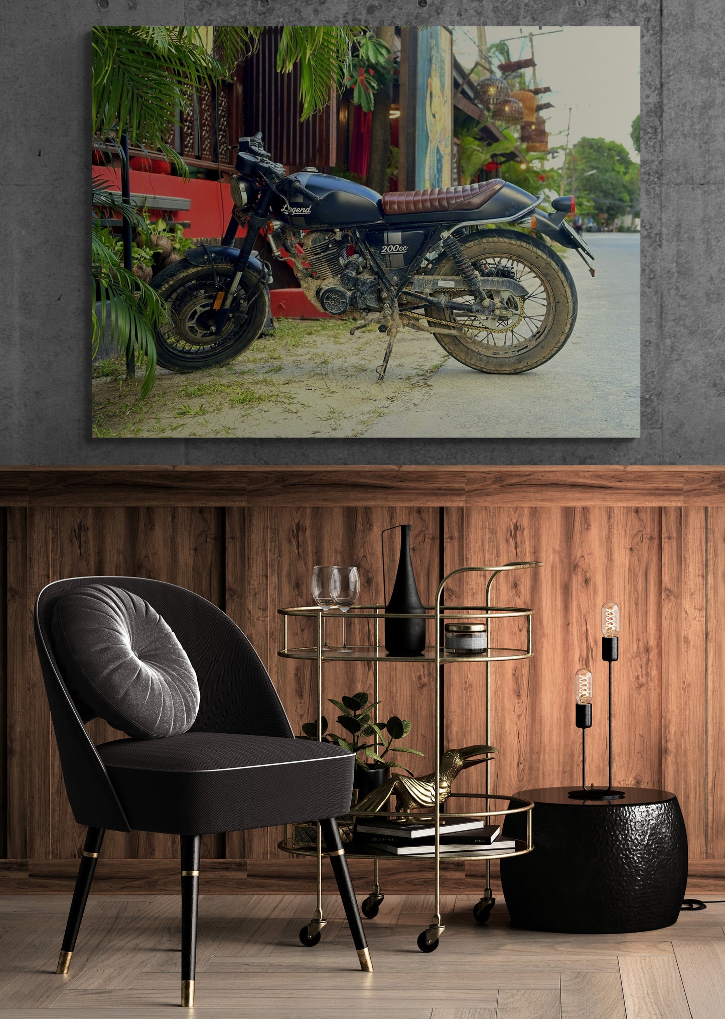 Printed canvas · High quality · Moto Triomphe · Thailand · Wall art